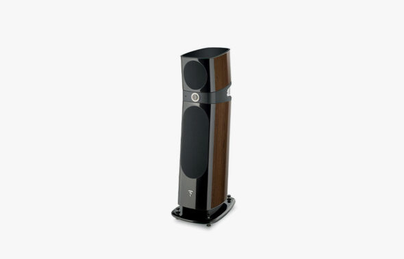 diffusori focal sopra n.2 legno scuro